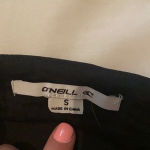 Black satin tank top